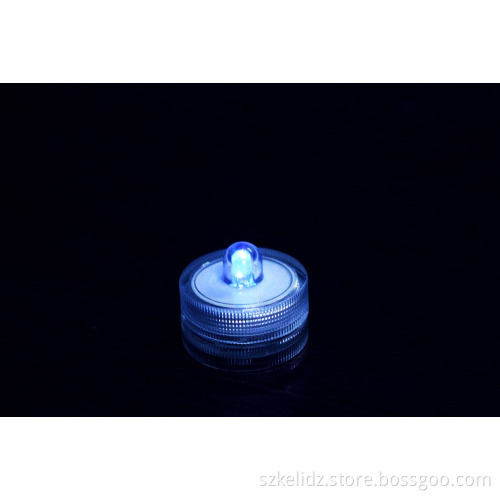 Blue Color Waterproof Small Battery Operated Single Mini Led Submersible Lights For Crystal Vases Centerpiece Decoration